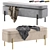 Elegant Gray Boleyn Bench 3D model small image 1
