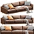 Modern Designer Nick Scali Sofa 3D model small image 1