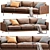 Modern Designer Nick Scali Sofa 3D model small image 2