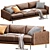 Modern Designer Nick Scali Sofa 3D model small image 5
