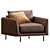 Modern Designer Shannon Armchair 3D model small image 1