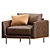 Modern Designer Shannon Armchair 3D model small image 3