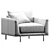 Modern Designer Shannon Armchair 3D model small image 6