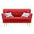 Modern Sofa Wings 3D Model 3D model small image 3