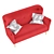 Modern Sofa Wings 3D Model 3D model small image 4