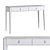 Modern Console Table with Leather Handles 3D model small image 2