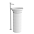 Gessi Origini Freestanding Washbasin Set 3D model small image 5