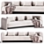Modern Kasba Sofa Design 3D model small image 1