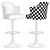 Elegant Millimeter Bar Chair Beth 3D model small image 5