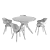 Tango Marble Dining Set Jody 3D model small image 7