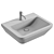 VitrA Integra White Washbasin 3D model small image 3