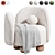 Stylish Manon Armchair by Nohohome 3D model small image 5