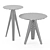 Luna Modern Side Table Set 3D model small image 3