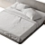 Modern Bed Frame with Specifications 3D model small image 3