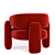 Elegant Embrace Armchair Collection 3D model small image 6