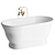 AURORA WHITE Soaking Tub 3D model small image 3