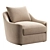 Elegant Belgard Lounge Chair 3D model small image 1