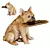 Frenchy Butler Figurine Decor Accent 3D model small image 1