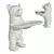 Elegant Bear Butler Figurine 3D model small image 2