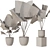 Licuala Grandis 3D Model Set 3D model small image 4