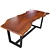 Natural Wood Slab Table 3D model small image 2