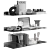Modern Decor Set with Sculpture 3D model small image 3