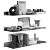 Modern Decor Set with Sculpture 3D model small image 7