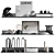 Modern Decor Set with Sculpture 3D model small image 11