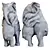 Elephant Hug Decor Figurine 3D model small image 1