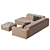 Elegant Leather Sofa with Charm 3D model small image 5