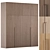 Minimalist Oak Modular Cabinet 3D model small image 1