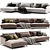 Sleek Poliform Bellport Sofa 3D model small image 3