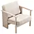 Modern Block Lounge Chair - Refine 3D model small image 3