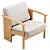 Modern Block Lounge Chair - Refine 3D model small image 4