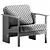 Modern Block Lounge Chair - Refine 3D model small image 7