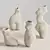 Plaster Female Body Vase Set 3D model small image 3