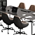 Office Meeting Table Furniture 3D model small image 3