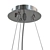 Modern Chrome Chandelier Recinto 3D model small image 3