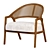  Aimee Lounge Chair: Modern Elegance 3D model small image 2