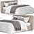 Elegant Hari Bed by Dall'Agnese 3D model small image 2