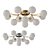 Elegant Glass Globe Ceiling Chandelier 3D model small image 1