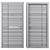 Elegant Della Metal Entry Door 3D model small image 4
