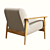 Bolia Visti Armchair, Scandinavian Elegance 3D model small image 3