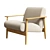 Bolia Visti Armchair, Scandinavian Elegance 3D model small image 7