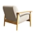 Bolia Visti Armchair, Scandinavian Elegance 3D model small image 9
