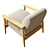 Bolia Visti Armchair, Scandinavian Elegance 3D model small image 10