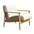 Bolia Visti Armchair, Scandinavian Elegance 3D model small image 11
