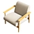 Bolia Visti Armchair, Scandinavian Elegance 3D model small image 17