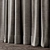 Light Gray Patterned Curtains 3D model small image 3