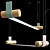 Modern Linear Pendant Light Fixture 3D model small image 2